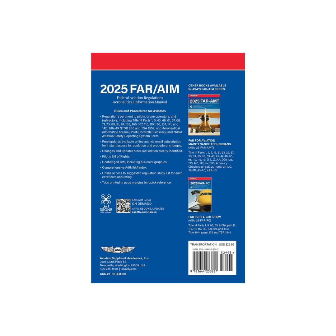 BOOK - ASA AIM Aeronautical Information Manual 2025