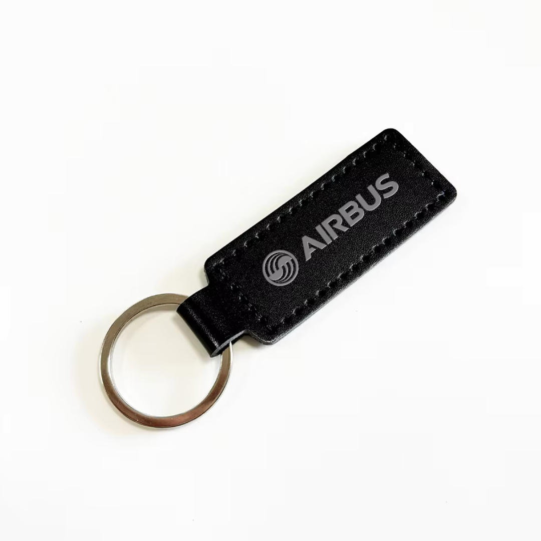 KEYCHAIN - Airbus Cuero Negro
