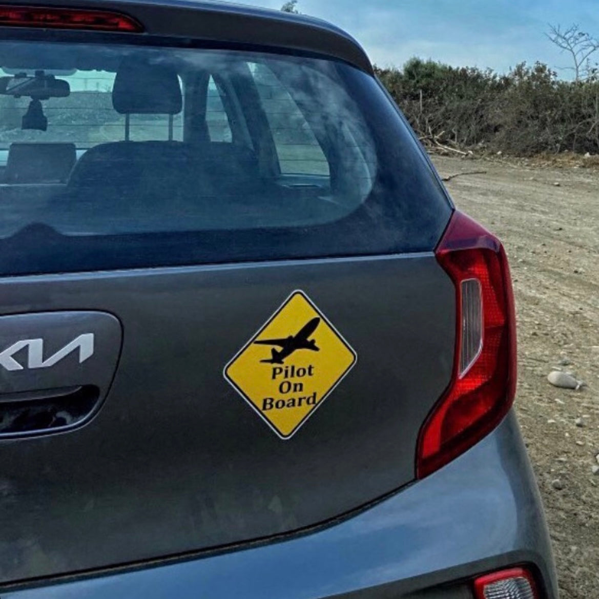 GIFT - Sticker Pilot on board Yellow
