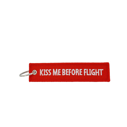 KEYCHAIN - Kiss me Before flight Red