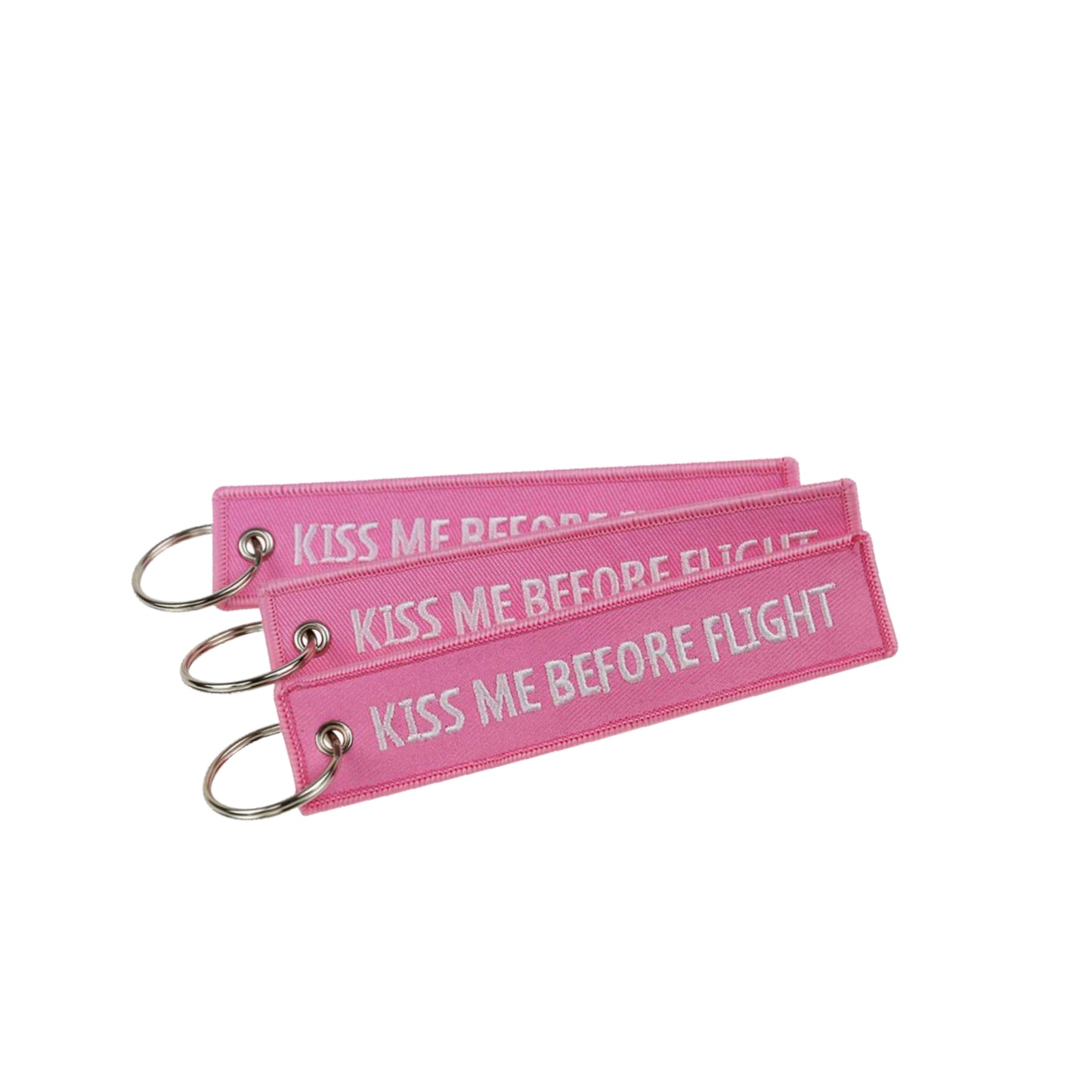 KEYCHAIN - Kiss me before flight Pink