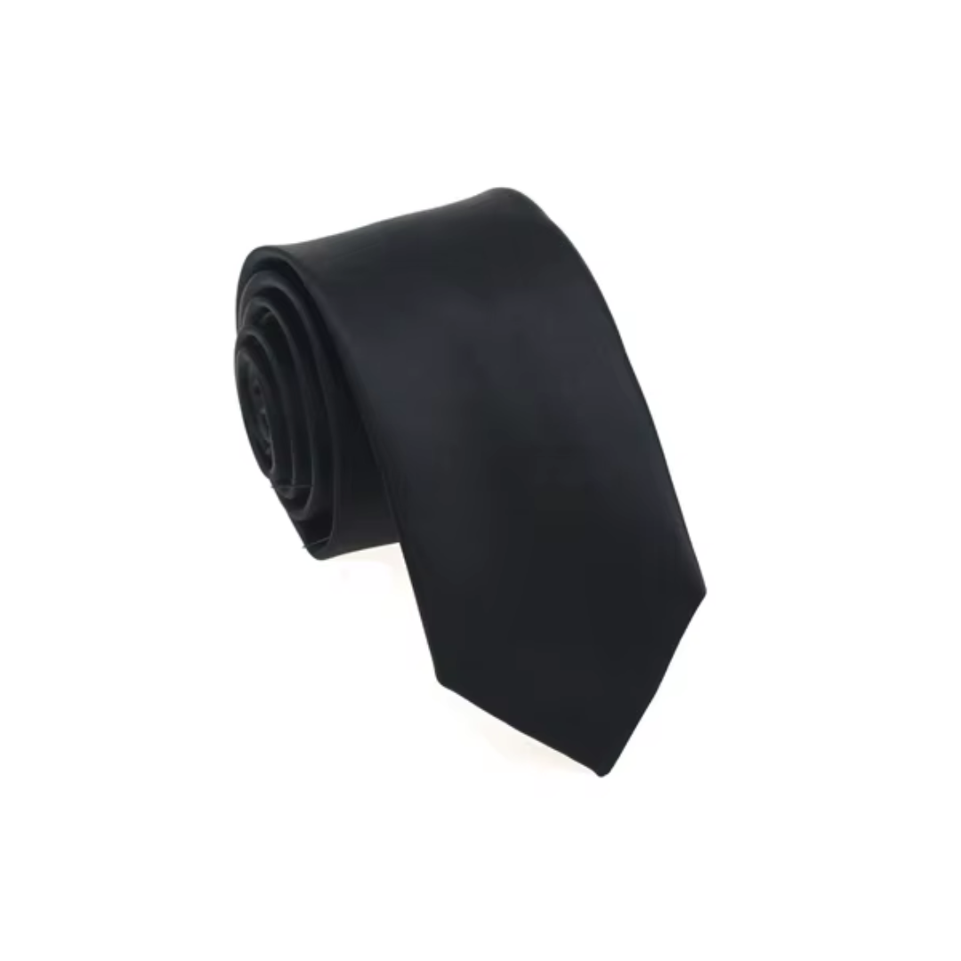 CORBATA - Negra TP11 6cm – Wings Store