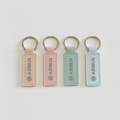 KEYCHAIN - Airbus Cuero Rosado