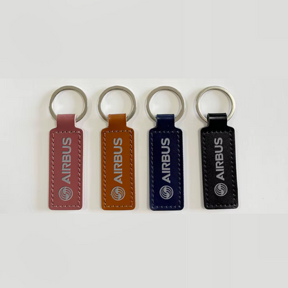 KEYCHAIN - Airbus Cuero Negro