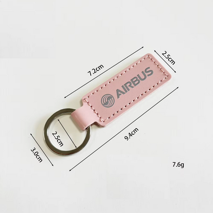 KEYCHAIN - Airbus Cuero Rosado
