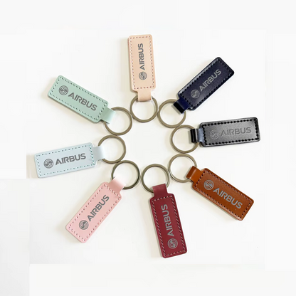 KEYCHAIN - Airbus Cuero Rosado