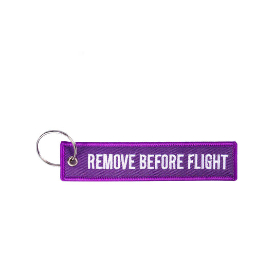 KEYCHAIN - Remove before flight Purple