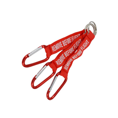 KEYCHAIN - Remove before flight con gancho